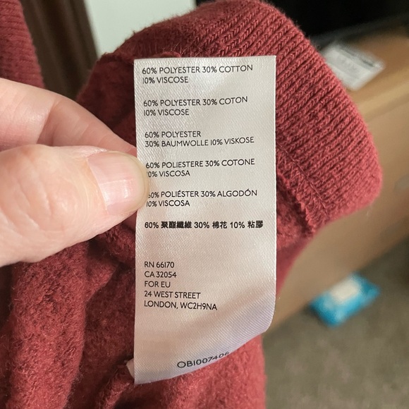 Free People Willow Hooded Cardigan Wine Long Sleeve Tie Belt Oversized - Picture 4 of 8